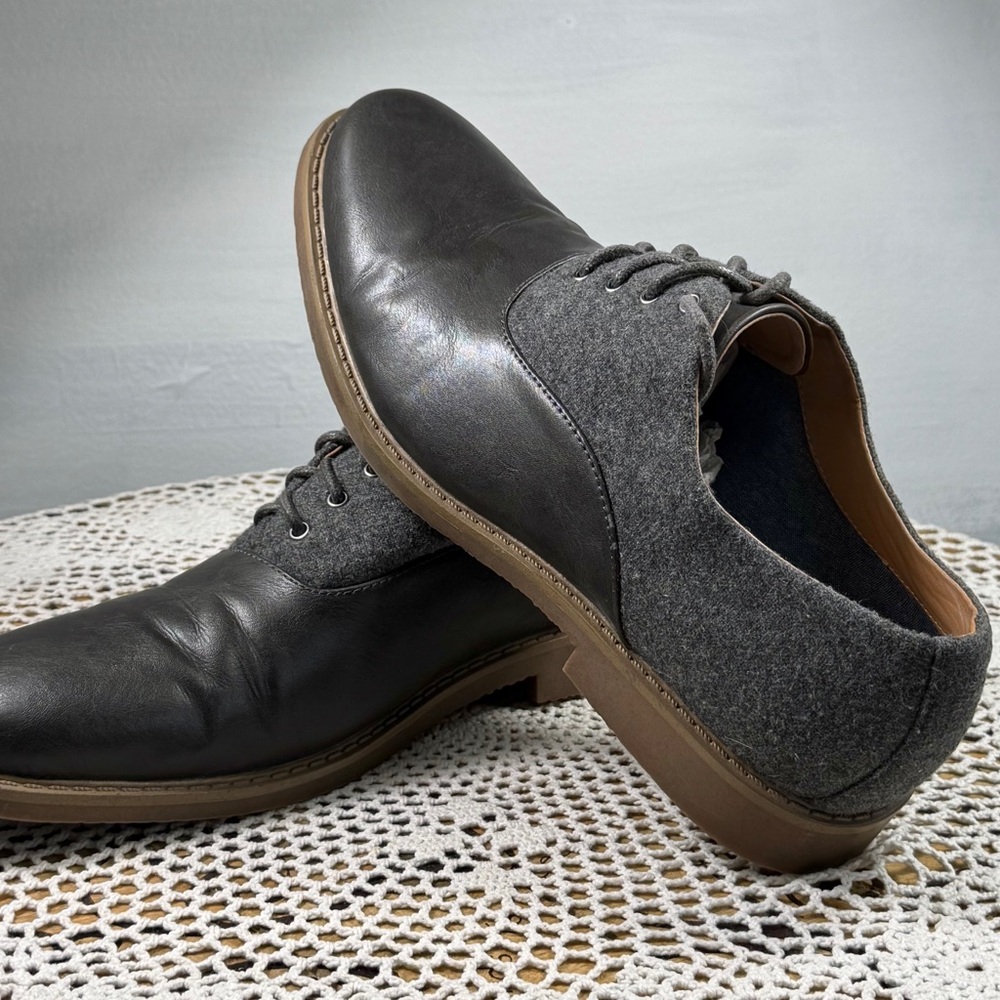 SONOMA Men Goods for Life Braddock Saddle Oxford Grey Shoes Size 11M sku 3266